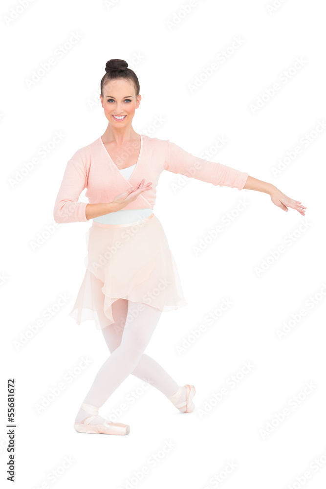 Smiling attractive ballerina posing Smiling attractive ballerina posing