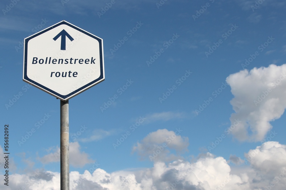 niederländisches Verkehrszeichen: Touristische Route