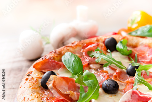 Delicious italian pizza