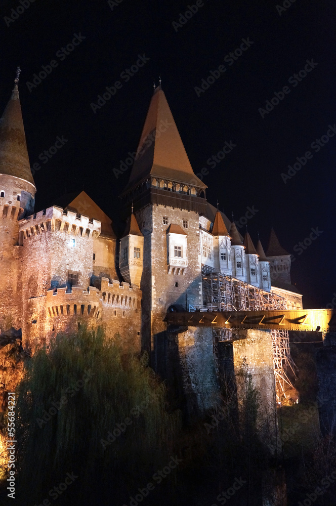 Corvins' Castle of Hunedoara in Romania
