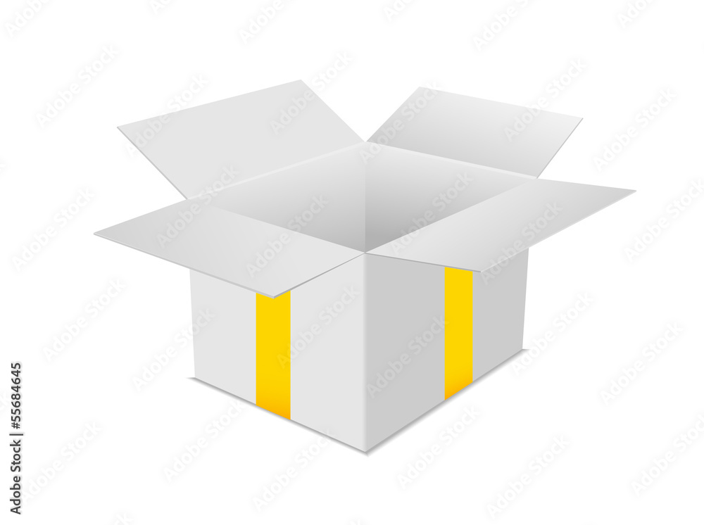 gift box open yellow