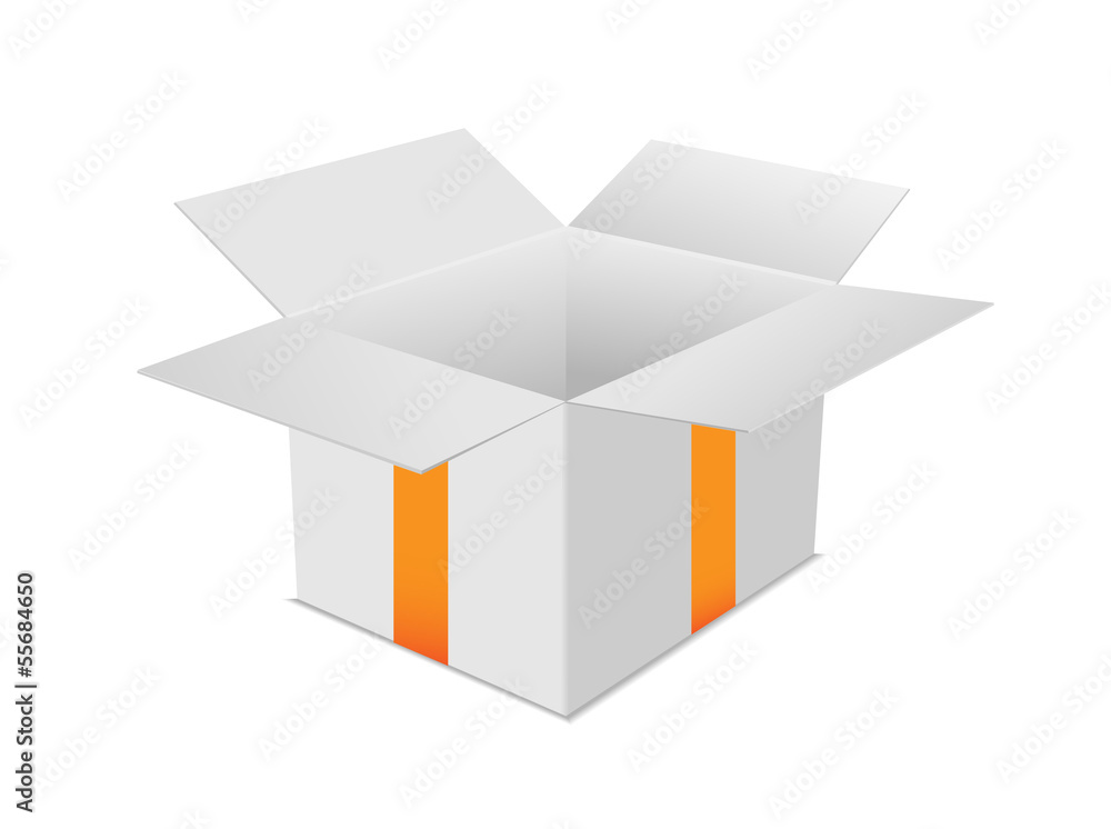 gift box open orange