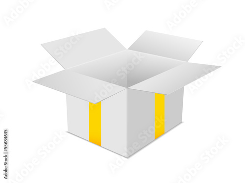 Obraz na płótnie gift box open yellow w salonie