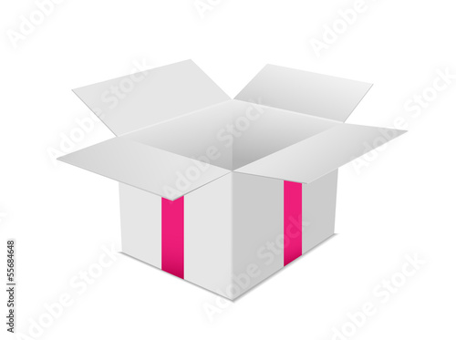 Obraz na płótnie gift box open pink w salonie