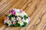 Flower bouquet on table