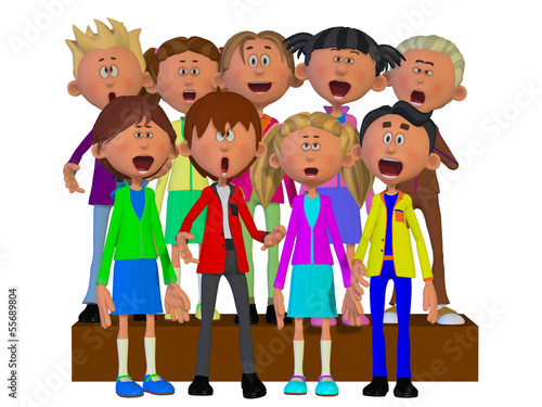 Children singing, Children chorus