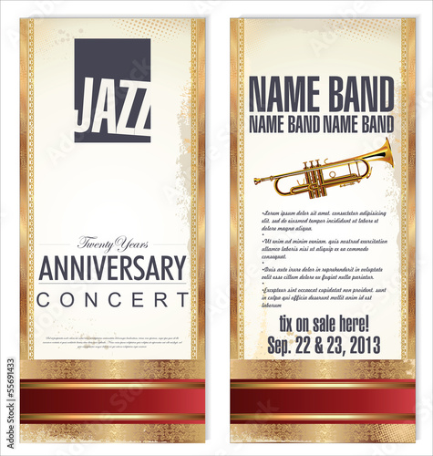Ticket or flyer for jazz festival