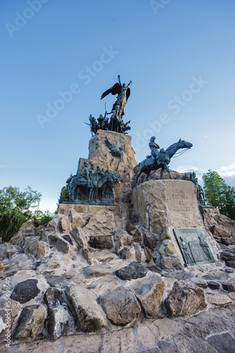 Cerro de la Gloria monument in Mendoza, Argentina.
