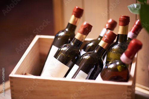 Bottles of vine