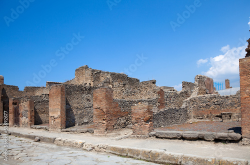 ancient Roman city of Pompeii, which was destroyed and buried by