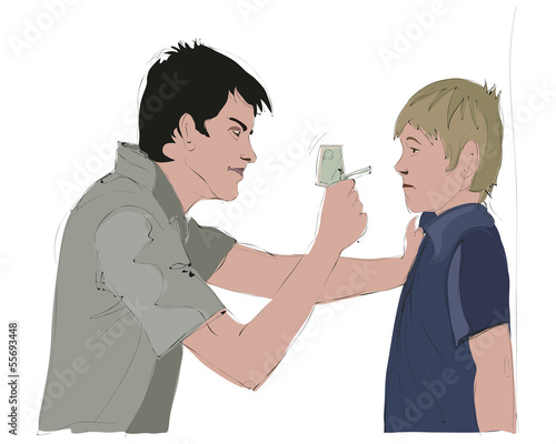 bully takes money