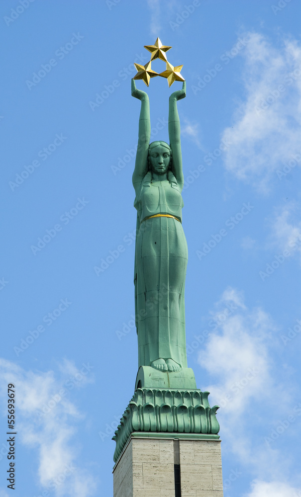 The statue of Liberty in Riga