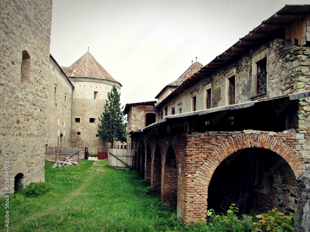 Fototapeta premium Fagaras Fortress - towers