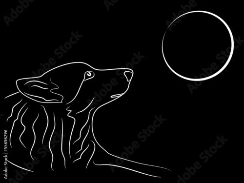 Wolf und Mond Tribal