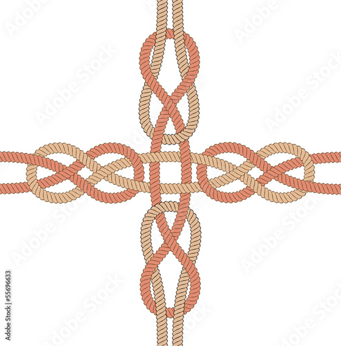 Knots. Vector seamless ornament.
