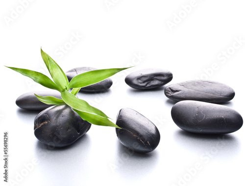 Zen pebbles. Stone spa and healthcare concept.