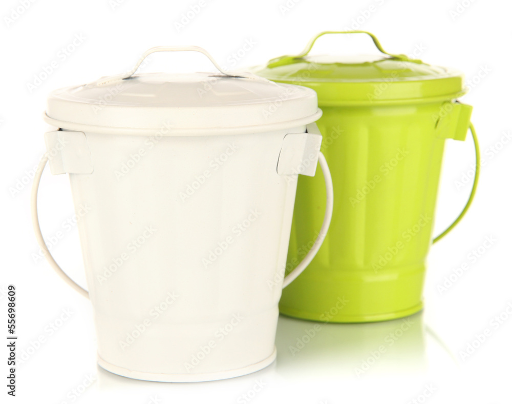 Recycling bins isolated on white Recycling bins isolated on white