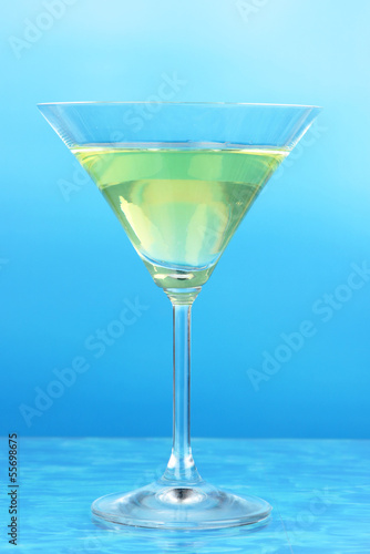 Cocktail on bright background