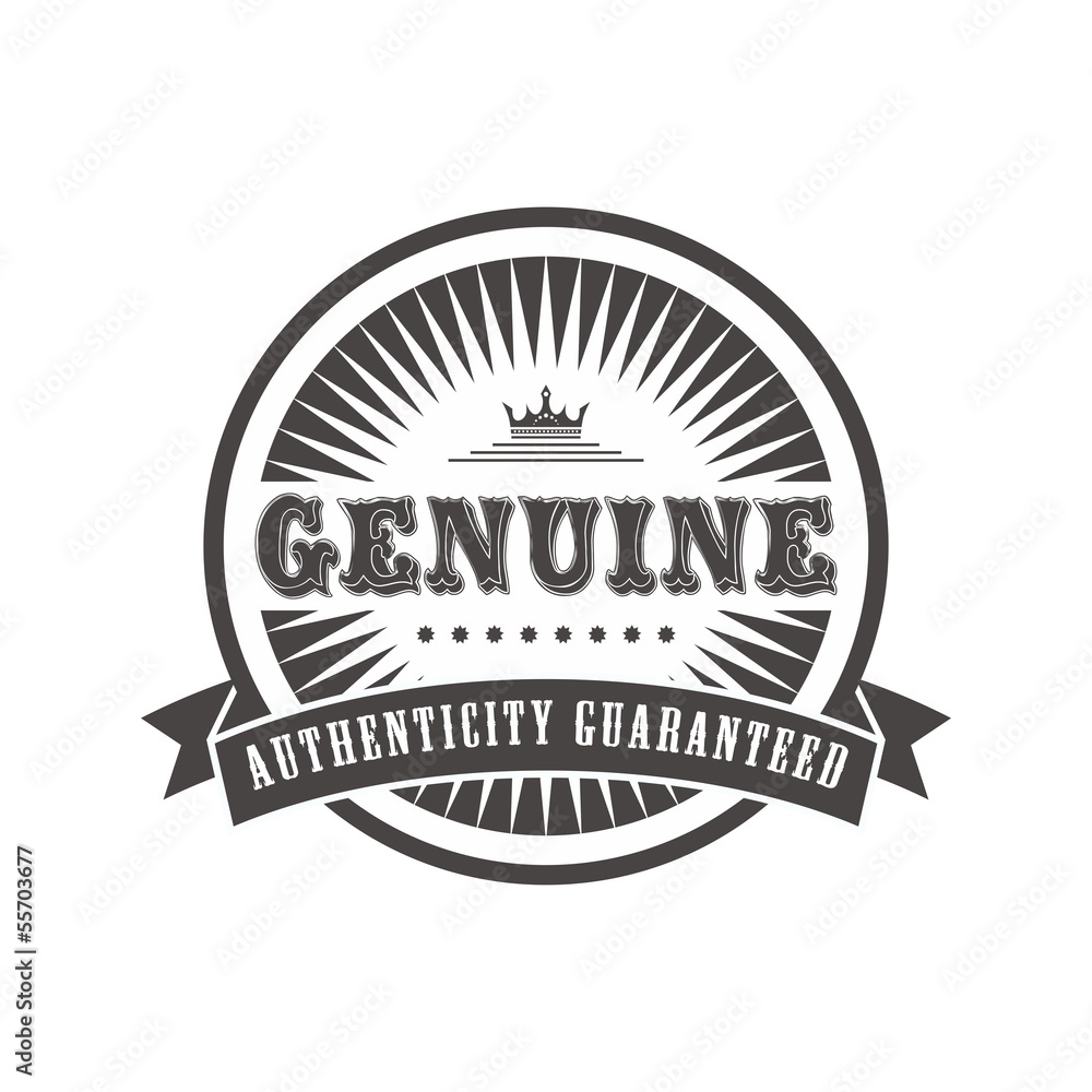 Obraz premium genuine label