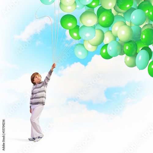 Little boy with balloons © Sergey Nivens