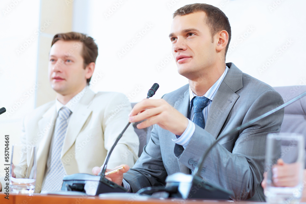 Two businessmen at meeting Two businessmen at meeting