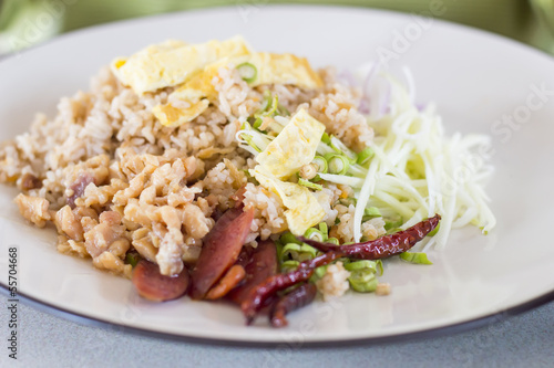 Rice Mixed with Shrimp paste,Fried rice with shrimp paste