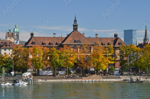 River houses on the Rhine, Basel, Switzerland © lucazzitto