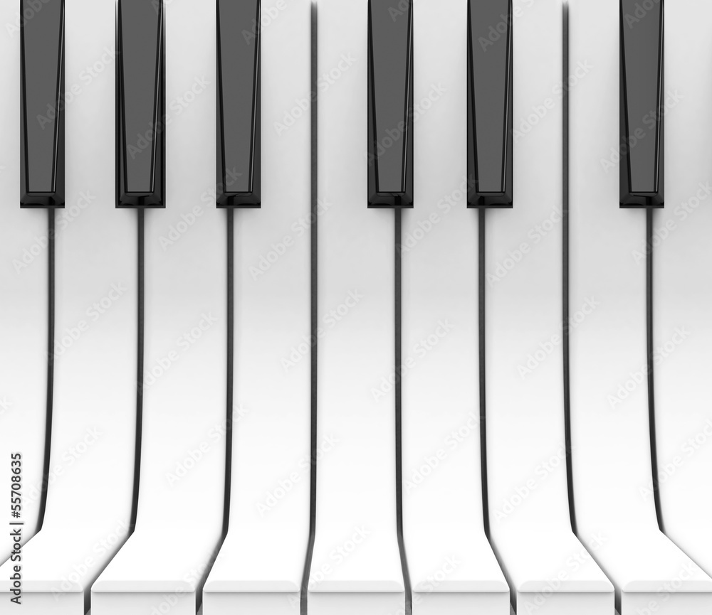 Naklejka premium Die Pianotasten