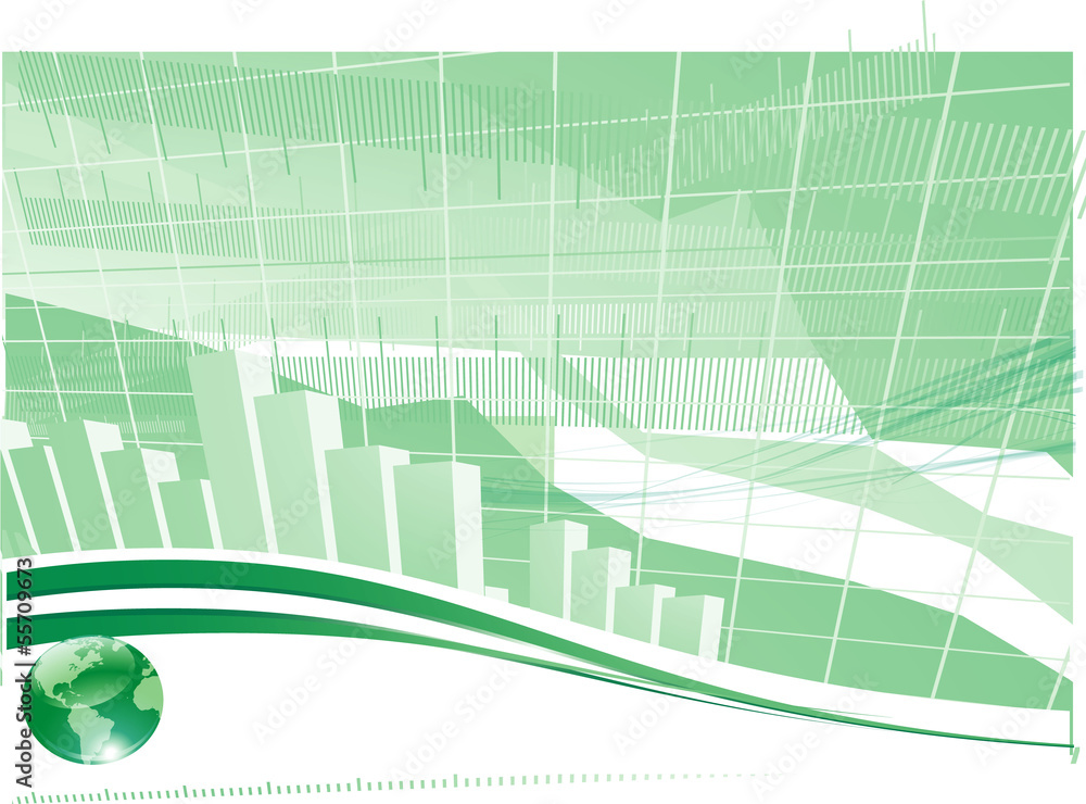 Obraz premium Green digital abstract. Vector.