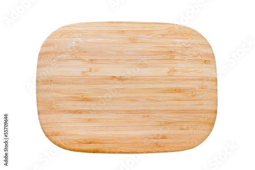Bamboo cutting board.