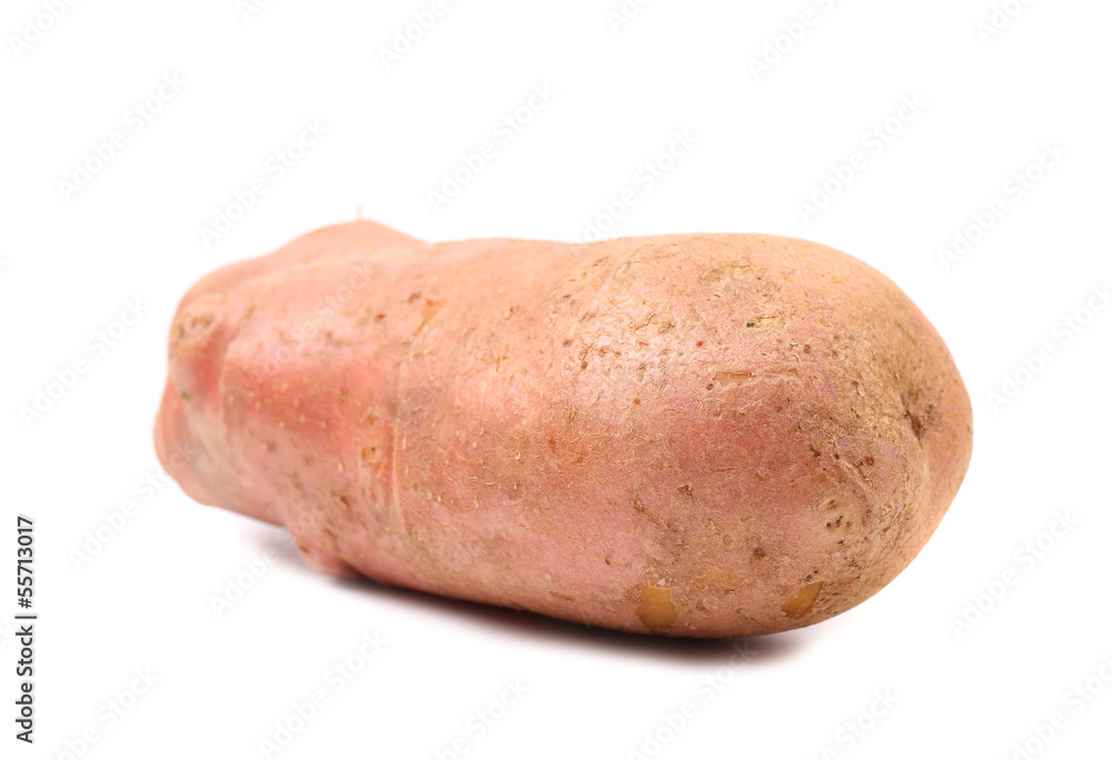 Red potatoe on white with clipping path Red potatoe on white with clipping path