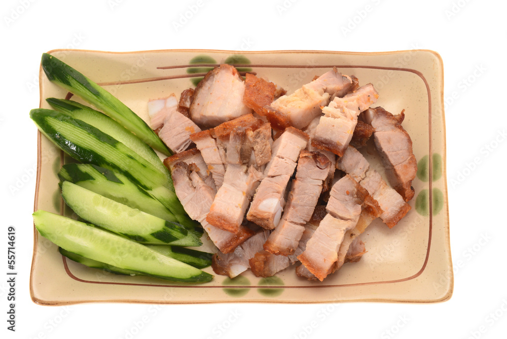 Serving Of Chinese Roasted Pork Serving Of Chinese Roasted Pork