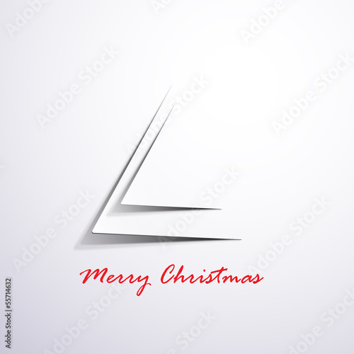 Vector minimalist Christmas tree
