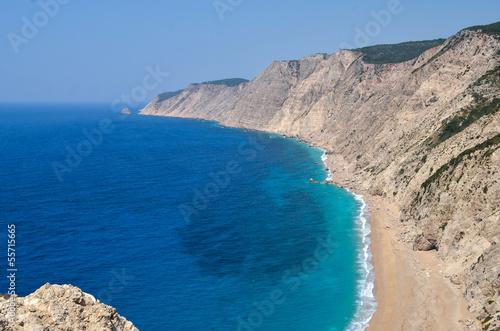 Famous Amos beach at Kefalonia Greece