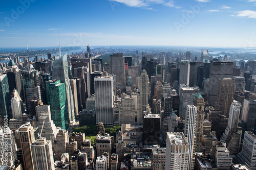 aereal view of new york city