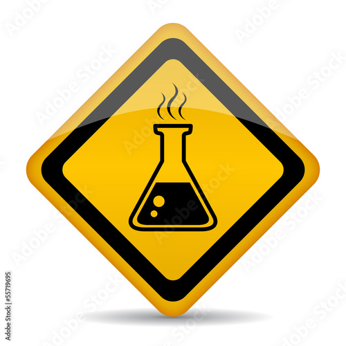 Danger chemicals warning sign