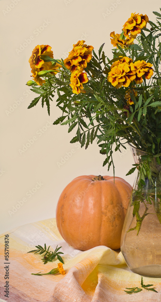 custom made wallpaper toronto digitalautumn bouquet and pumpkin