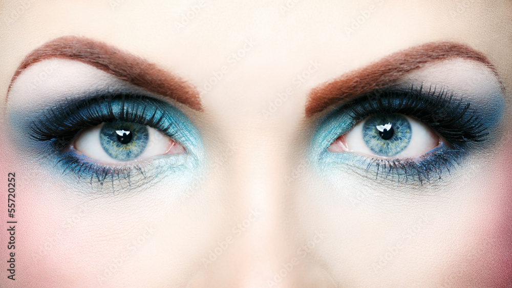 Beautiful eye makeup close up Beautiful eye makeup close up