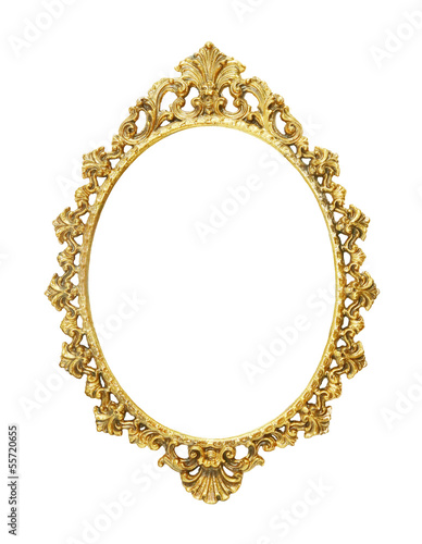 gold vintage metal frame