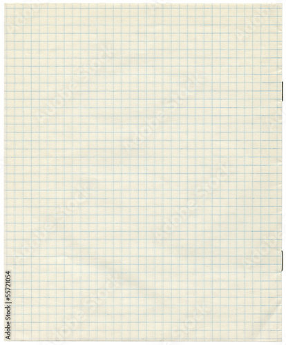 White squared paper sheet background photo