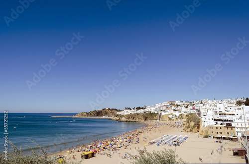 The beach in Albufeira  Algarve  Portugal.