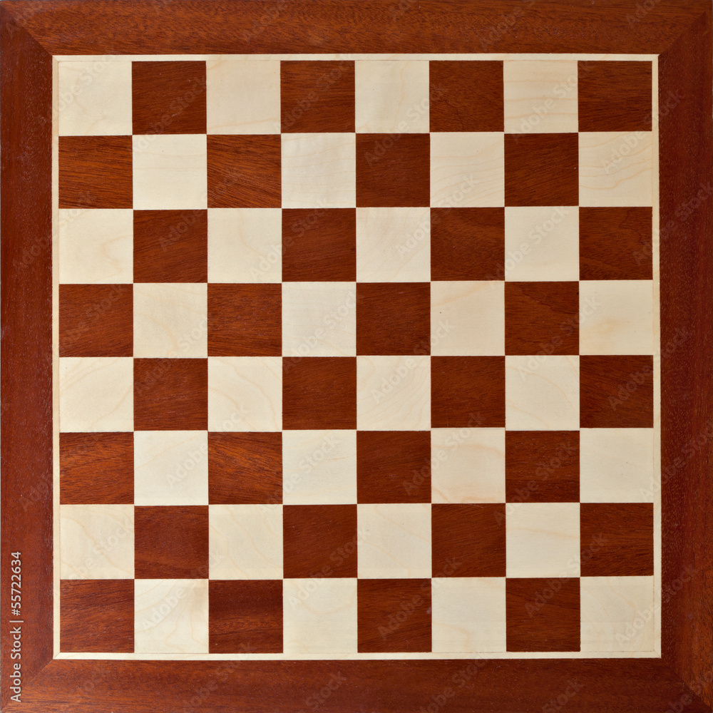 Obraz premium Old wooden chess board