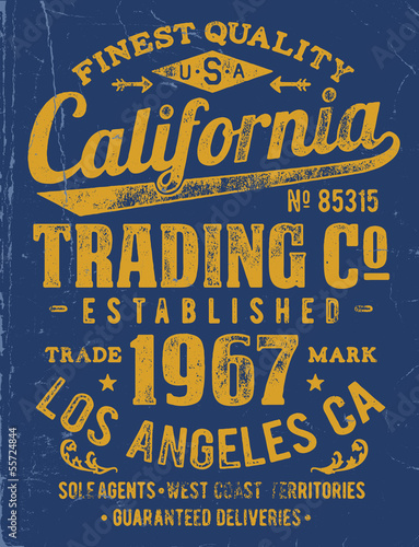 Vintage Type Lock-Up Apparel Design