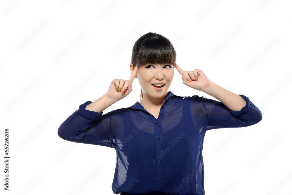 Successful young business asian woman smiling Successful young business asian woman smiling
