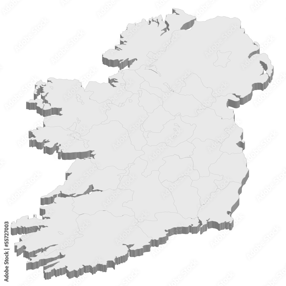 アイルランド　地図　国