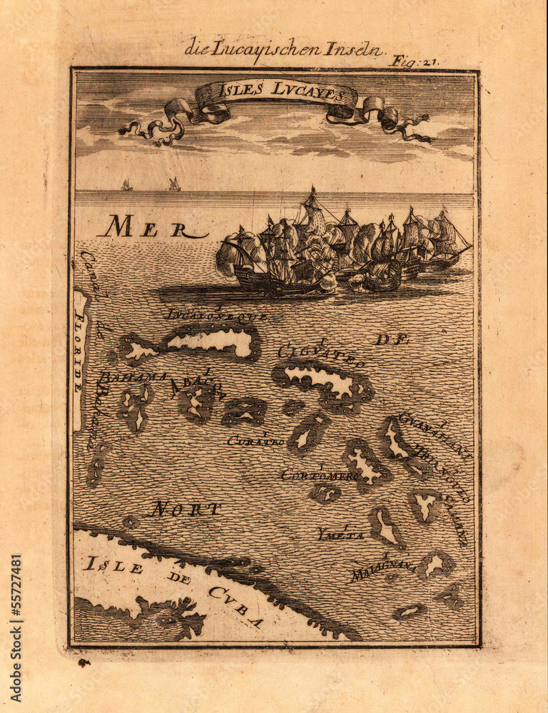 Fototapeta premium Vintage map