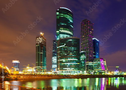  IBC in night. Moscow