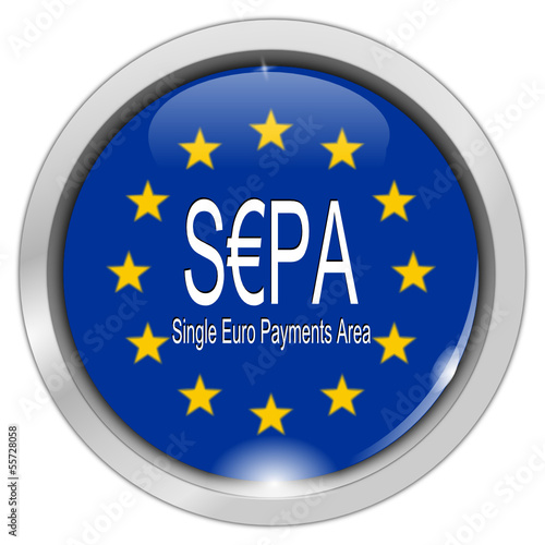 SEPA - Single Euro Payments Area - Button