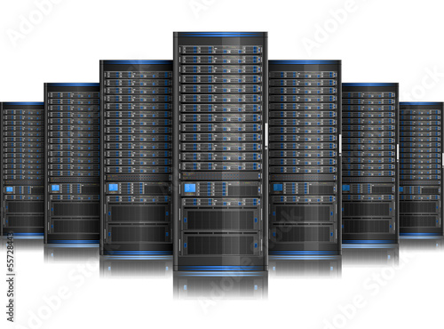Row of servers