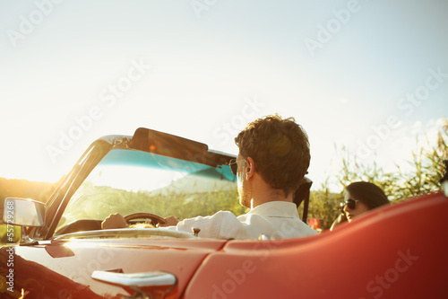 Vintage Car Couple photo